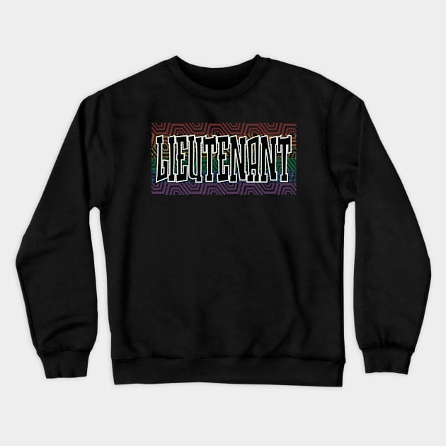 LGBTQ PATTERN USA LIUTENANT Crewneck Sweatshirt by Zodiac BeMac